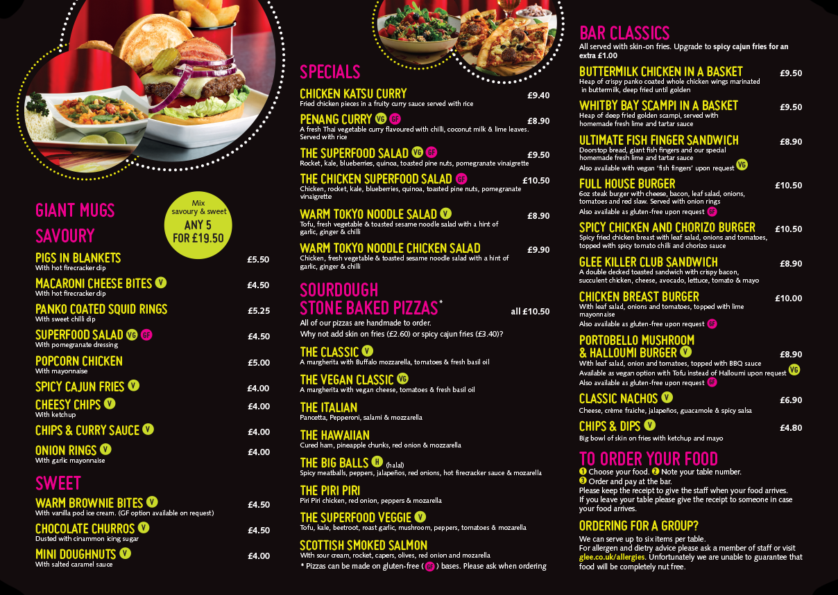 food menu