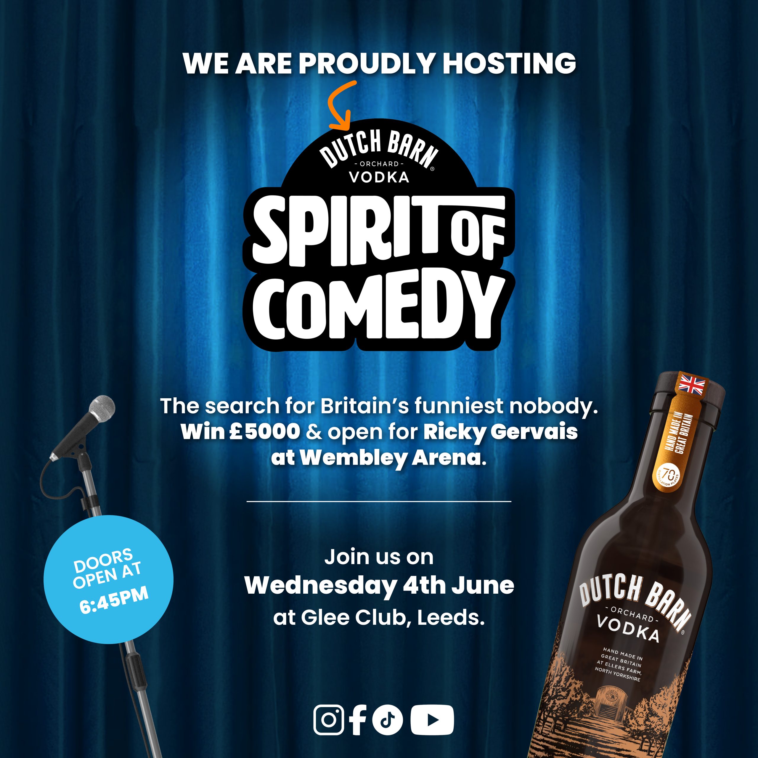 Dutch Barn Spirit Of Comedy - live comedy at The Glee Club Leeds