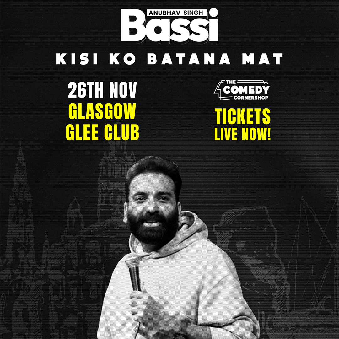 Anubhav Singh Bassi - live comedy at The Glee Club Glasgow
