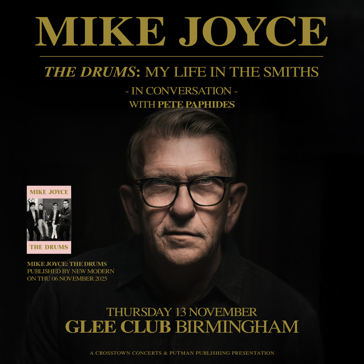 Mike Joyce - live talk at The Glee Club Birmingham