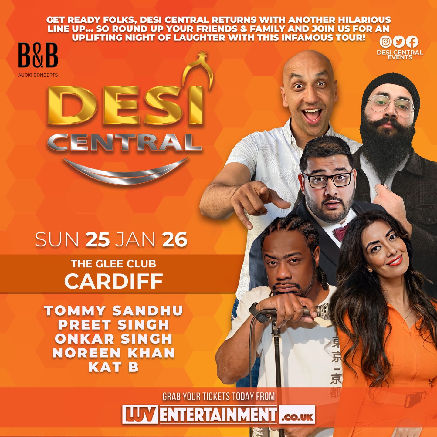 Desi Central - live comedy at The Glee Club Cardiff