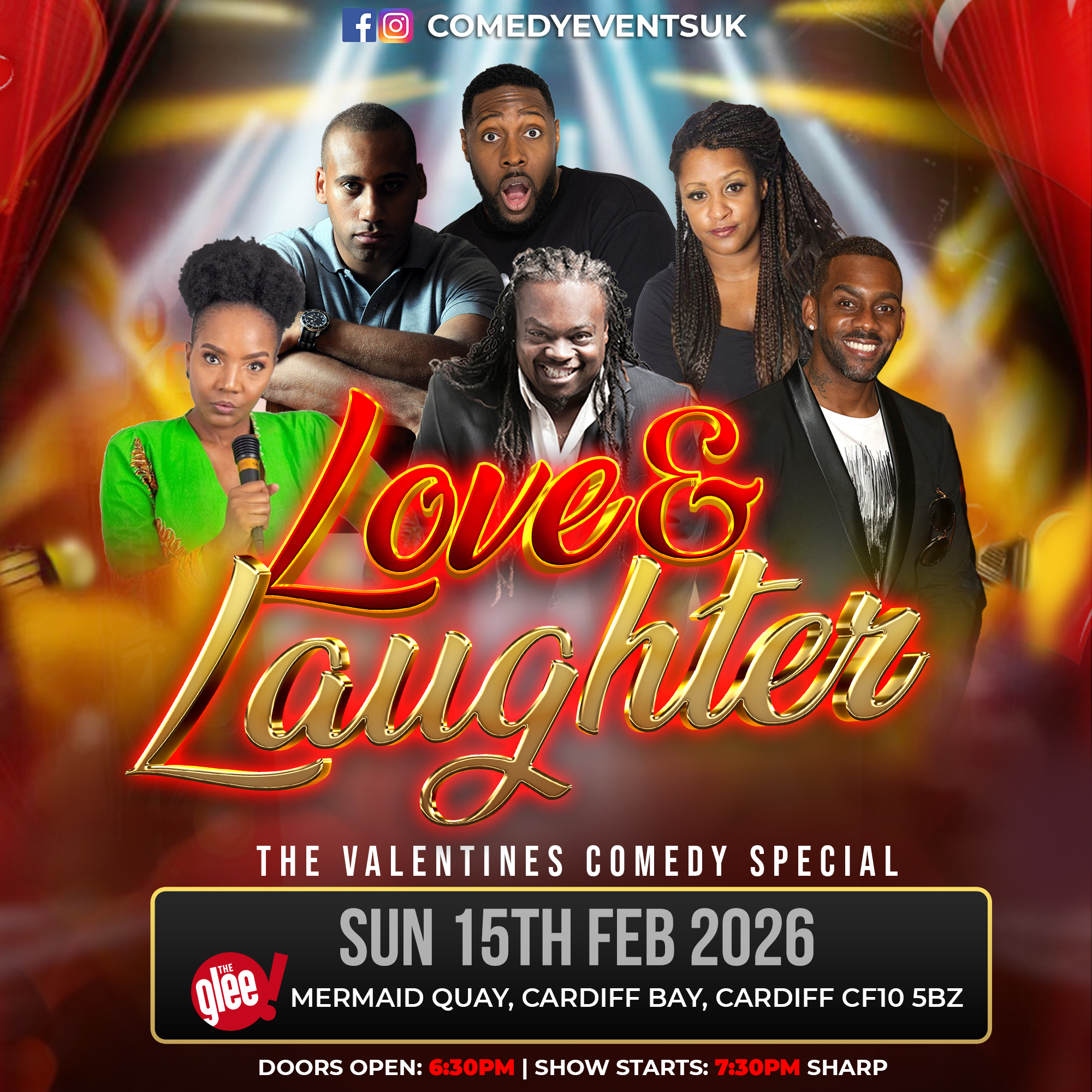 Love & Laughter - live comedy at The Glee Club Cardiff