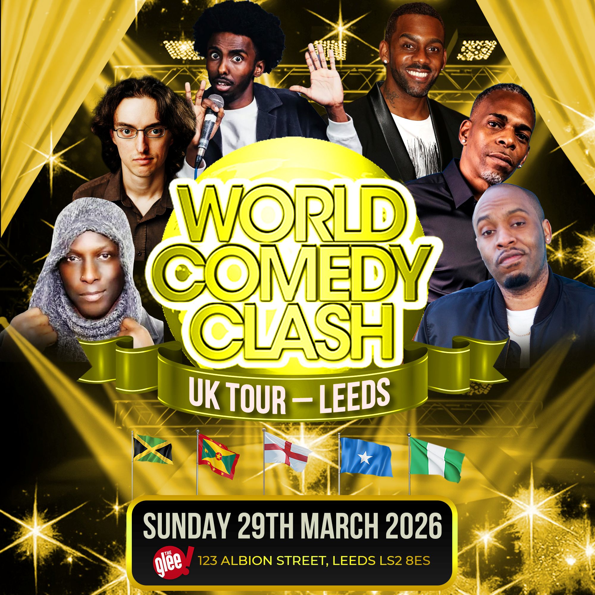 World Comedy Clash - live comedy at The Glee Club Leeds