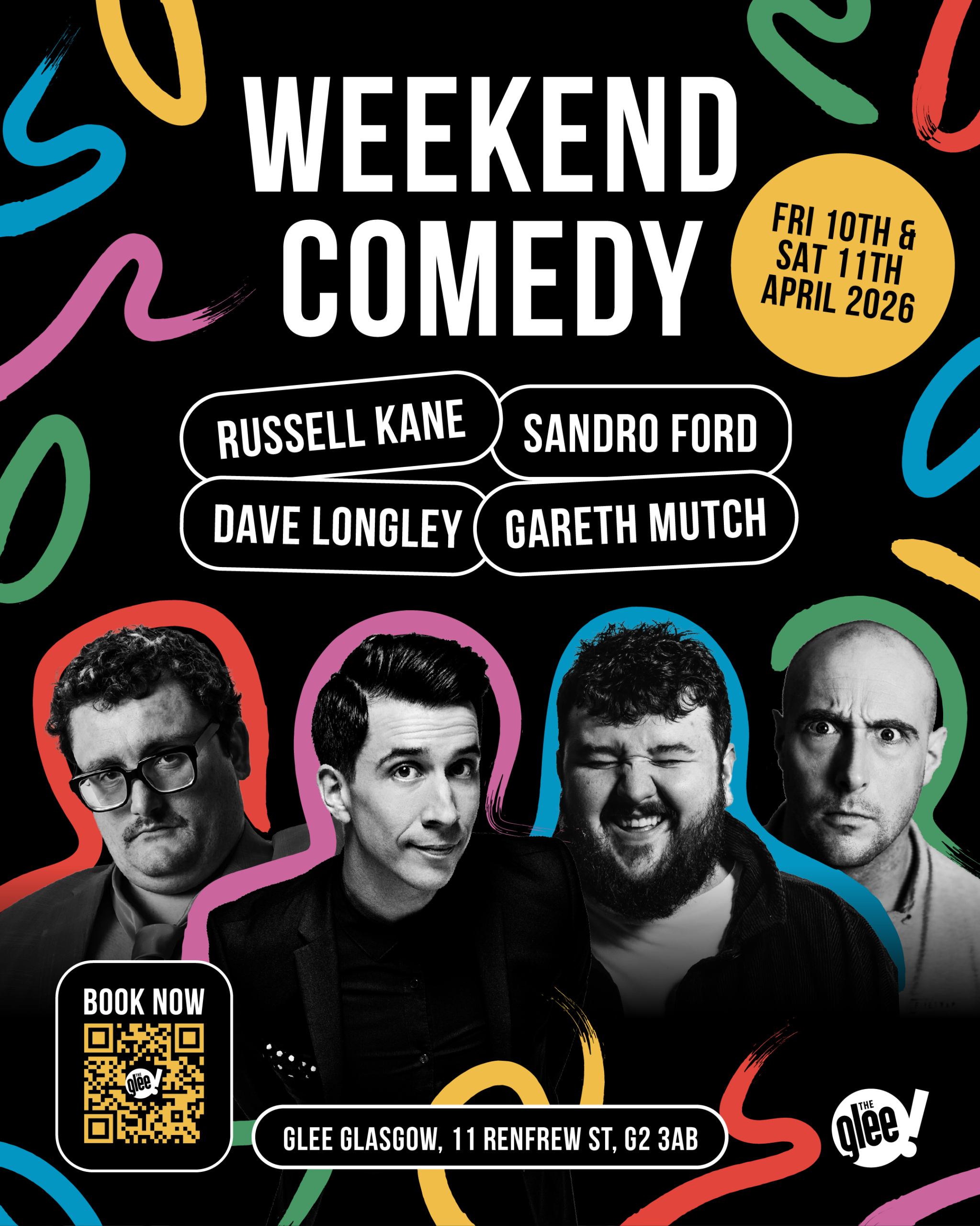 Friday & Saturday Night Comedy with Russell Kane in Glasgow - live comedy at The Glee Club Glasgow