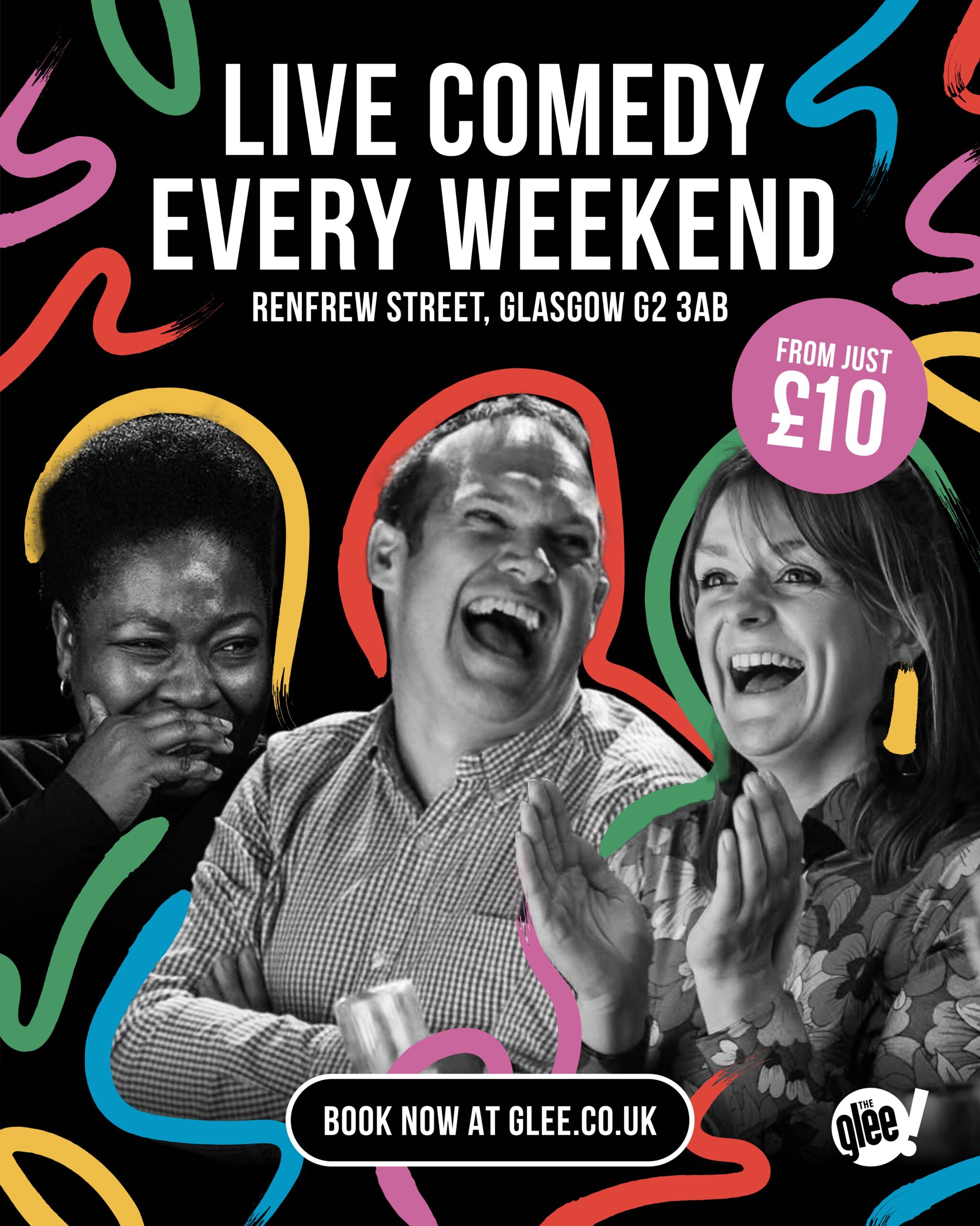 Live Comedy Every Weekend - Glee Glasgow