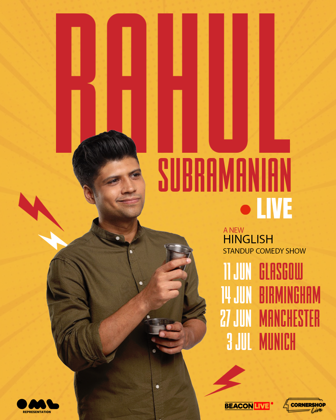 Rahul Subramanian - live comedy at The Glee Club Glasgow