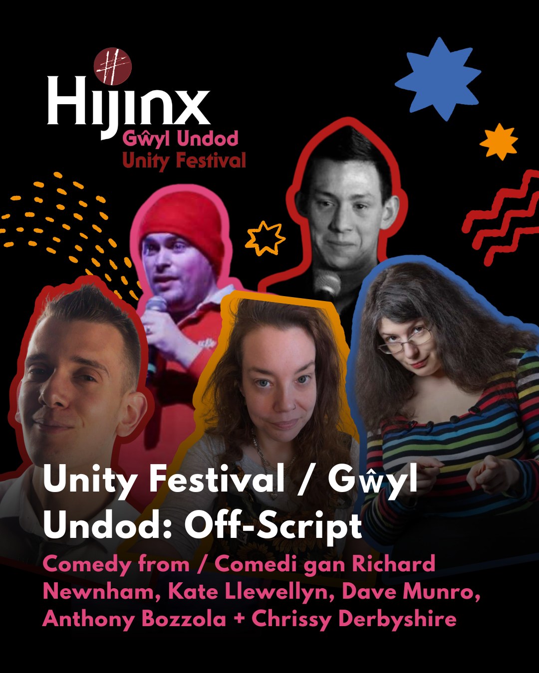 Hijinx Unity Festival: Off Script - live comedy at The Glee Club Cardiff