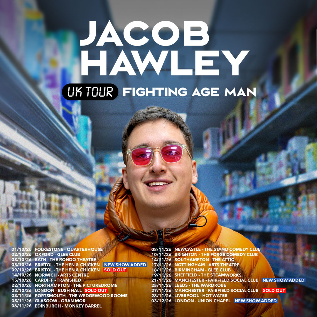 Jacob Hawley - live comedy at The Glee Club Oxford