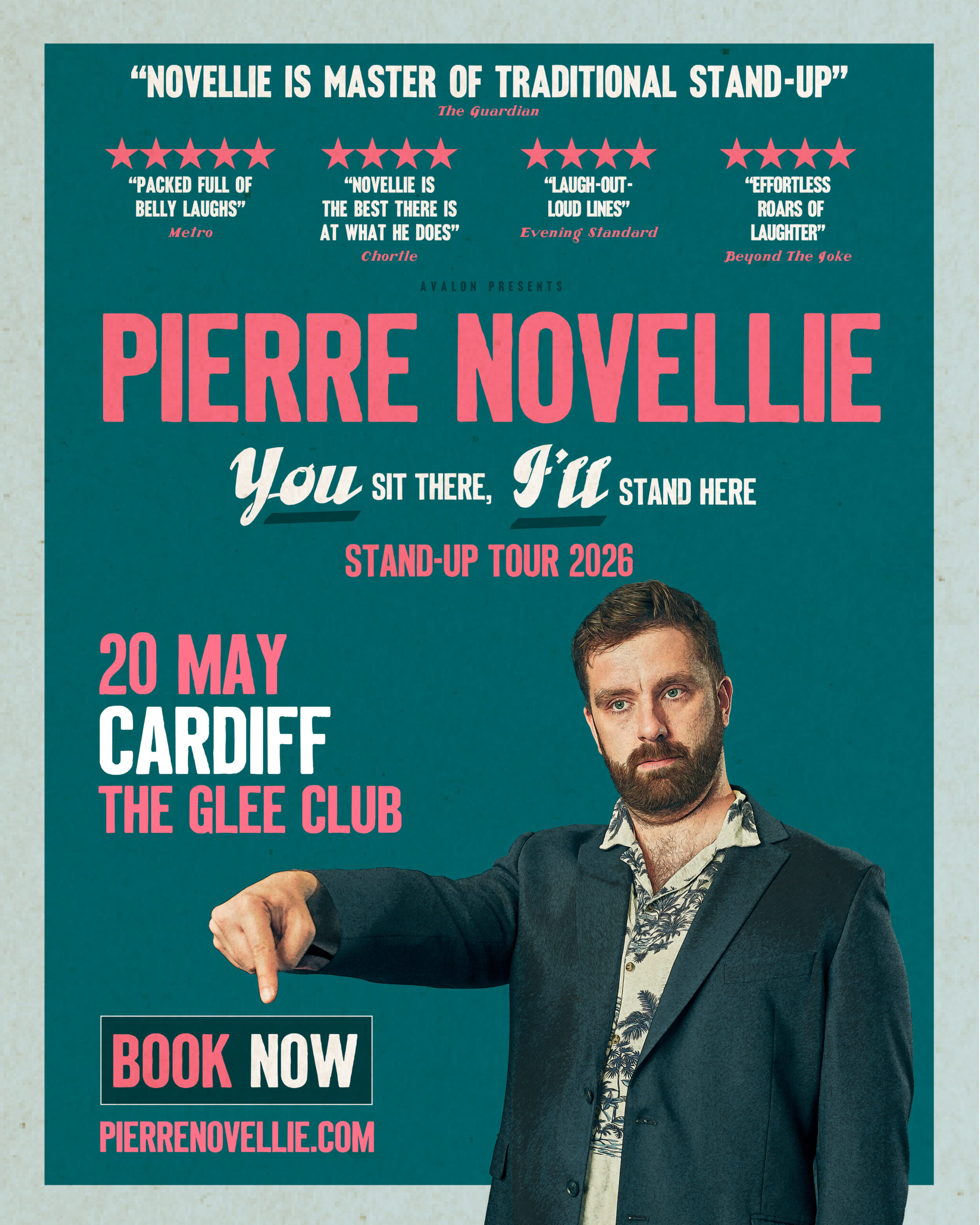 Pierre Novellie - live comedy at The Glee Club Cardiff