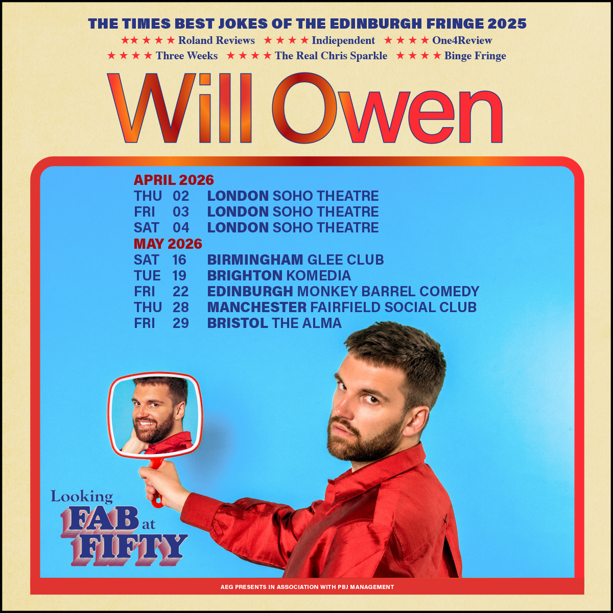 Will Owen - live comedy at The Glee Club Birmingham