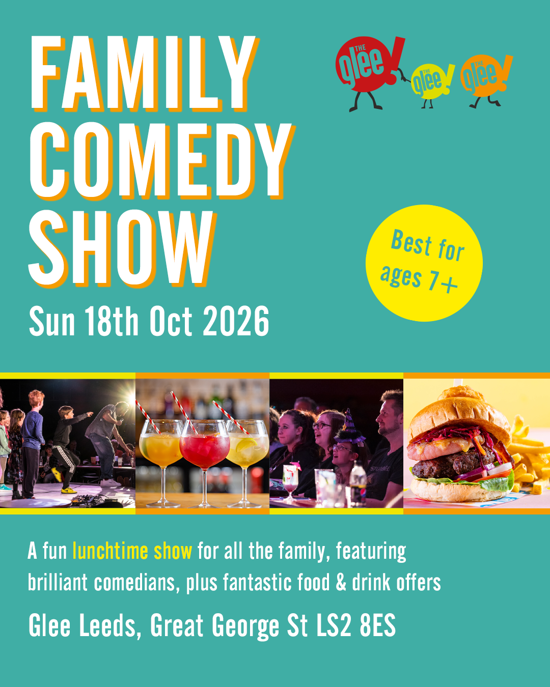 Lunchtime Family Comedy Show - Leeds Glee - Oct 2026