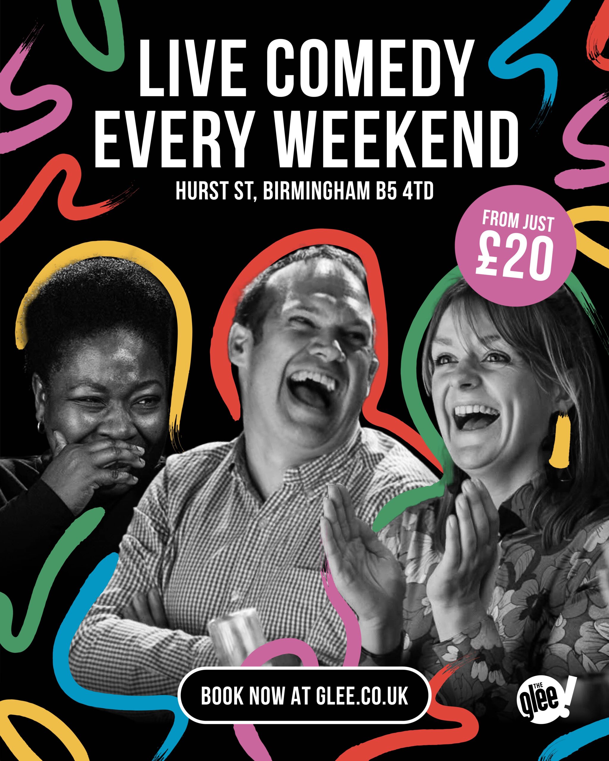 Live Comedy Every Weekend at The Glee Club Birmingham