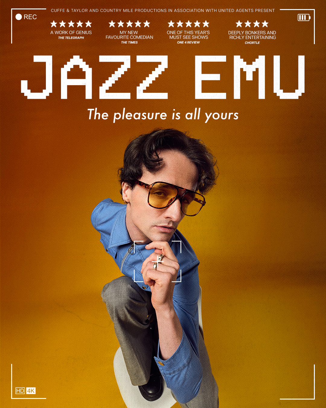 Jazz Emu - live comedy at Cardiff Glee - Sept 2026