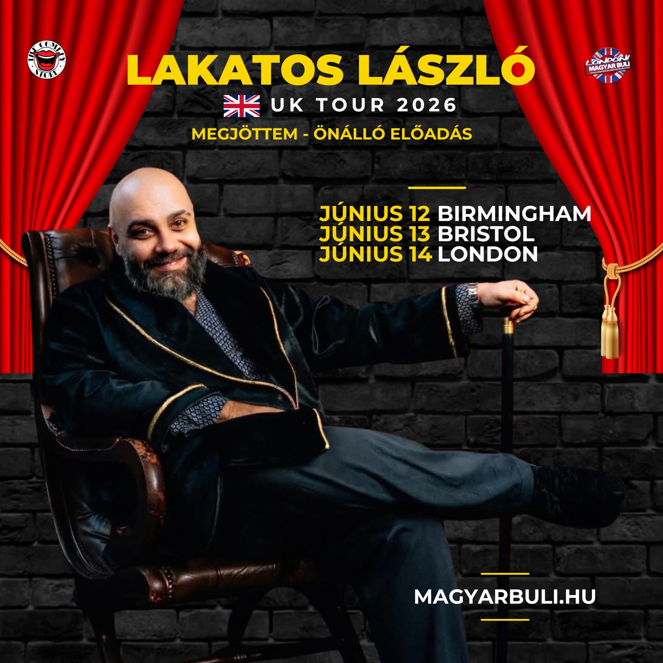 Lakatos László - live comedy at The Glee Club Birmingham