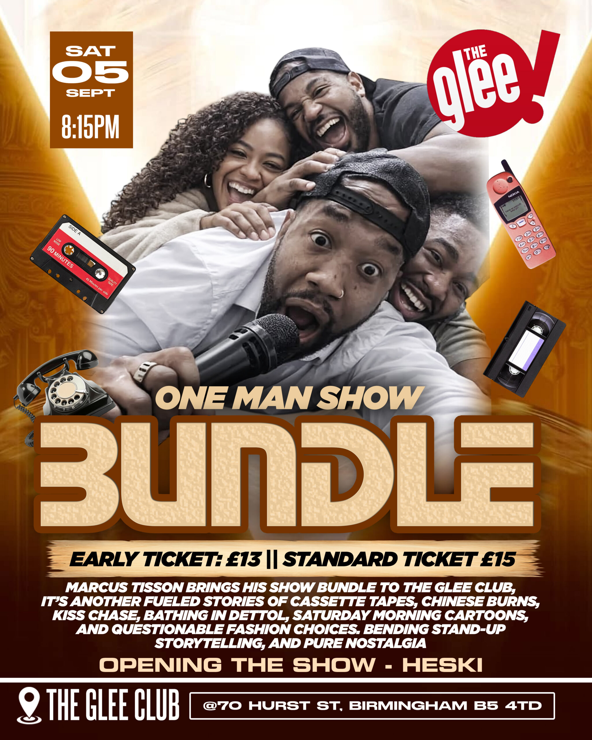 Marcus Tisson - live comedy at The Glee Club Birmingham