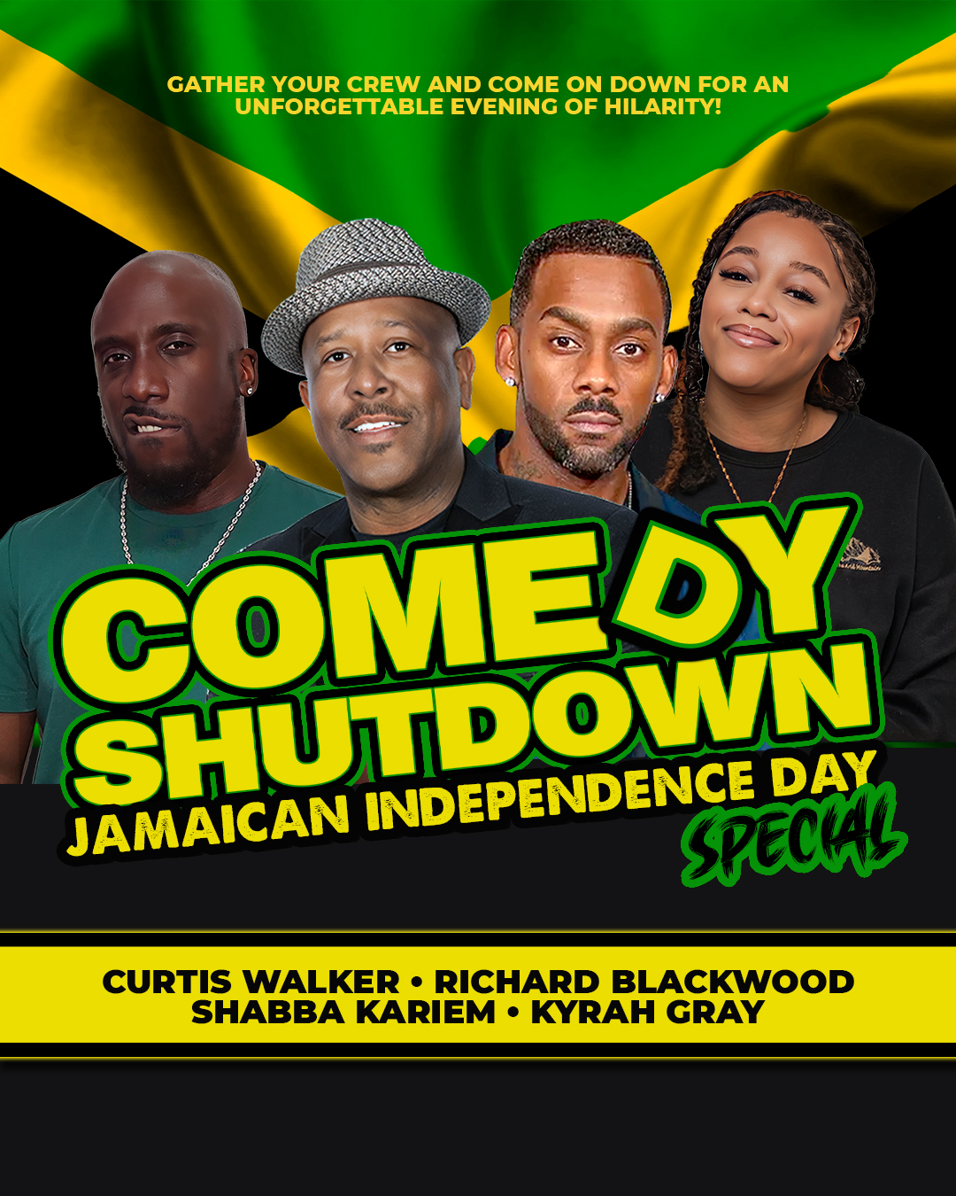 COBO Comedy Shutdown Jamaican Independence Special - live comedy at Glee Birmingham