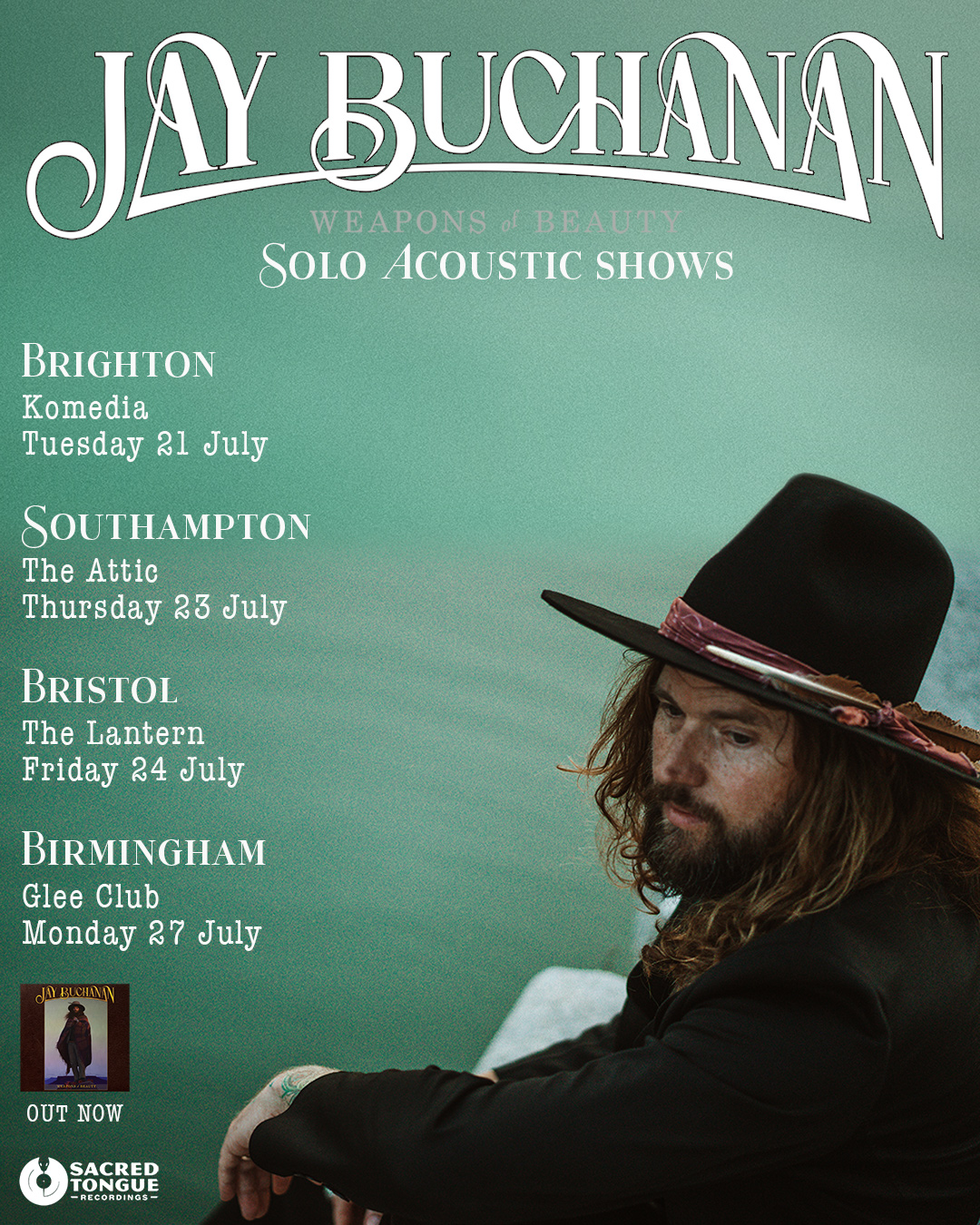 Jay Buchanan - live music at Glee Birmingham