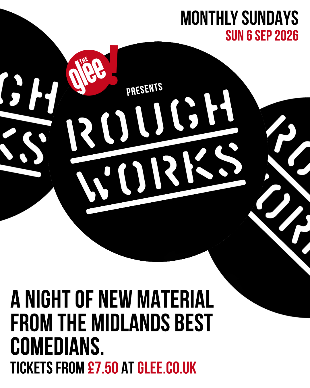 Rough Works - New Material Live Comedy at The Glee Birmingham - Sep 2026