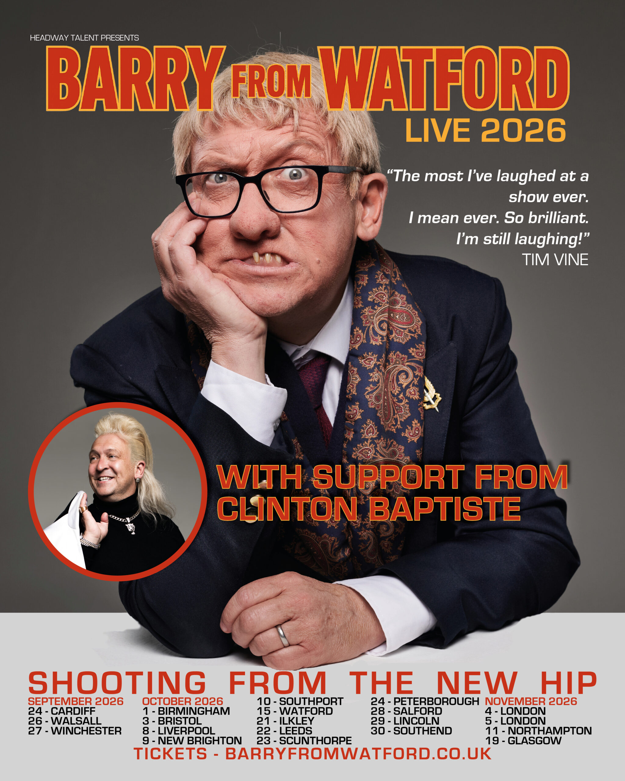 Barry From Watford - live comedy at The Glee Club Cardiff