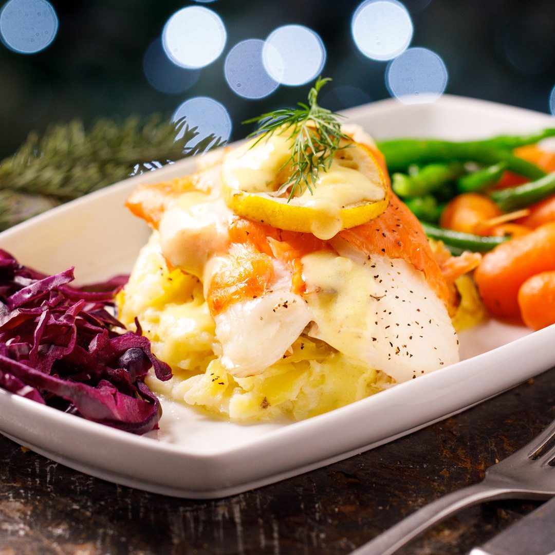 Roast Cod Loin in Smoked Salmon